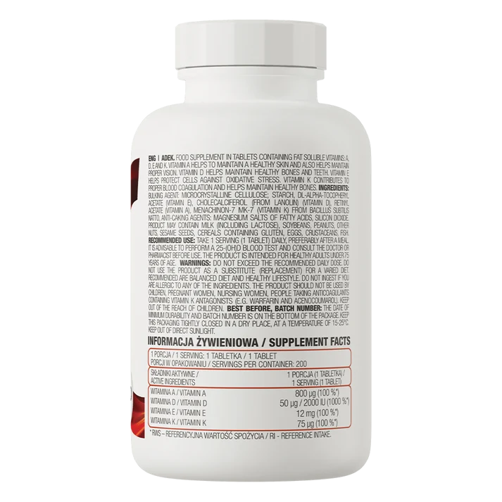 OstroVit ADEK 200 tablets