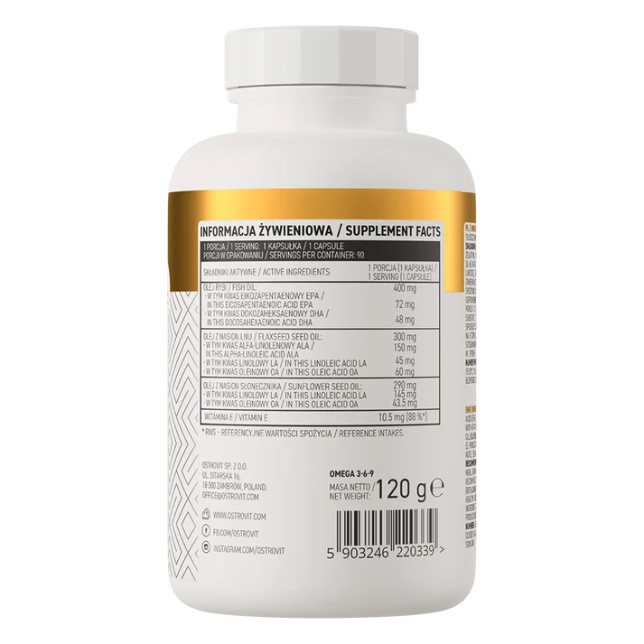 OstroVit Omega 3-6-9 90 capsules