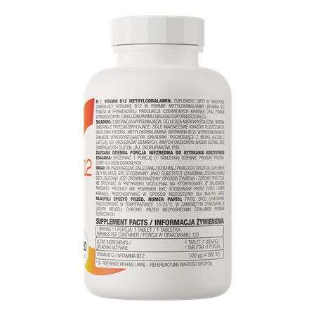 Vitamin B12 methylcobalamin 100 µg 120 tablets