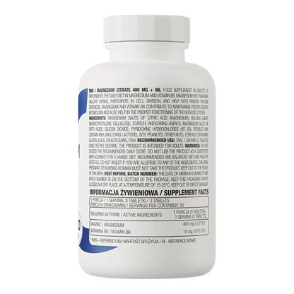OstroVit Magnesium Citrate 400 mg + B6 90 tablets