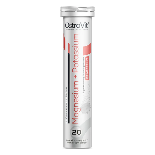 OstroVit Magnesium + Potassium 20 effervescent tablets, Grapefruit