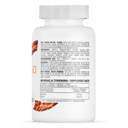 OstroVit Niacin 250 NO FLUSH 90 tablets
