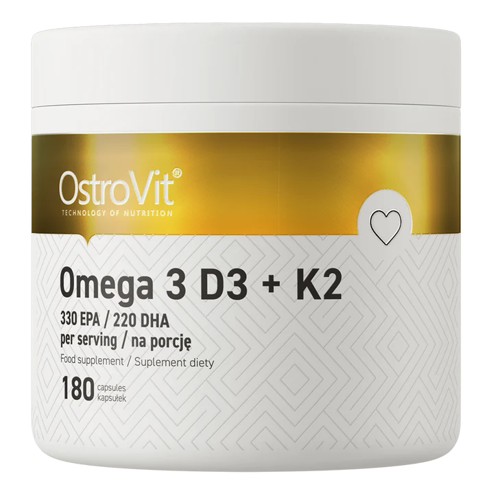OstroVit Omega 3 D3+K2 180 capsules