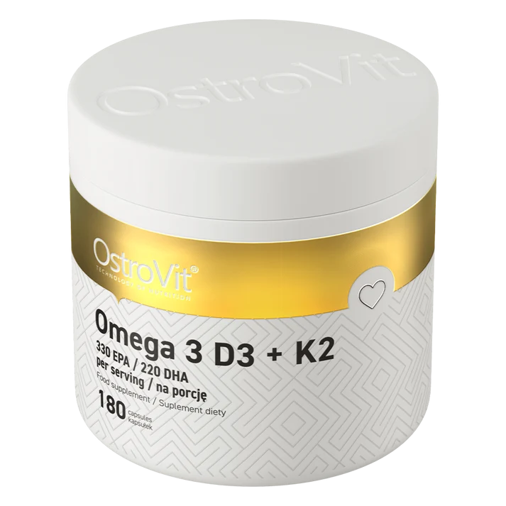 OstroVit Omega 3 D3+K2 180 capsules