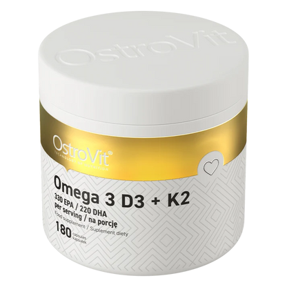 OstroVit Omega 3 D3+K2 180 capsules