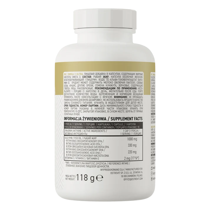 OstroVit Omega 3 Ultra 90 capsules
