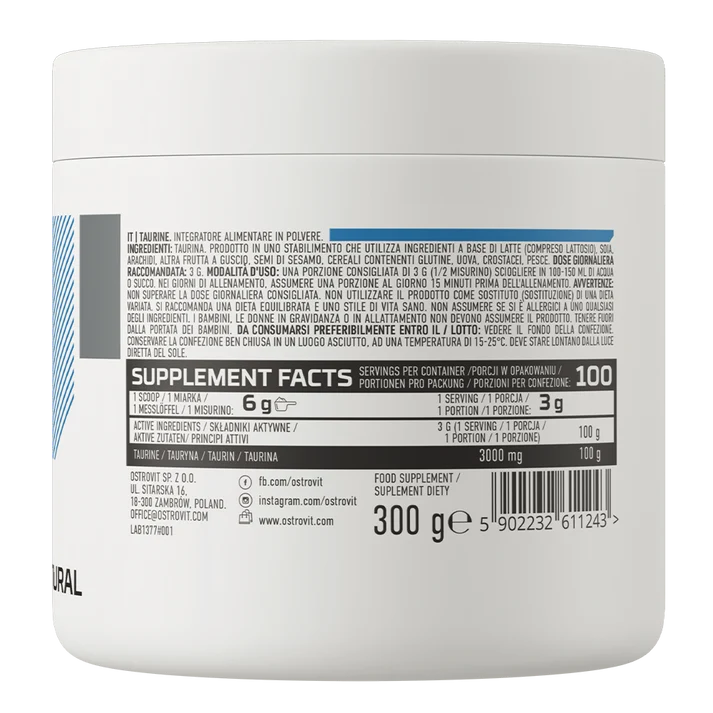 OstroVit Taurine 300 g, Natural