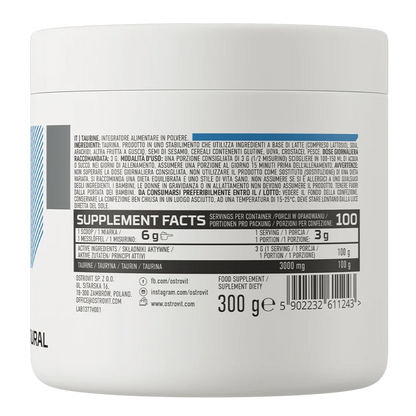OstroVit Taurine 300 g, Natural