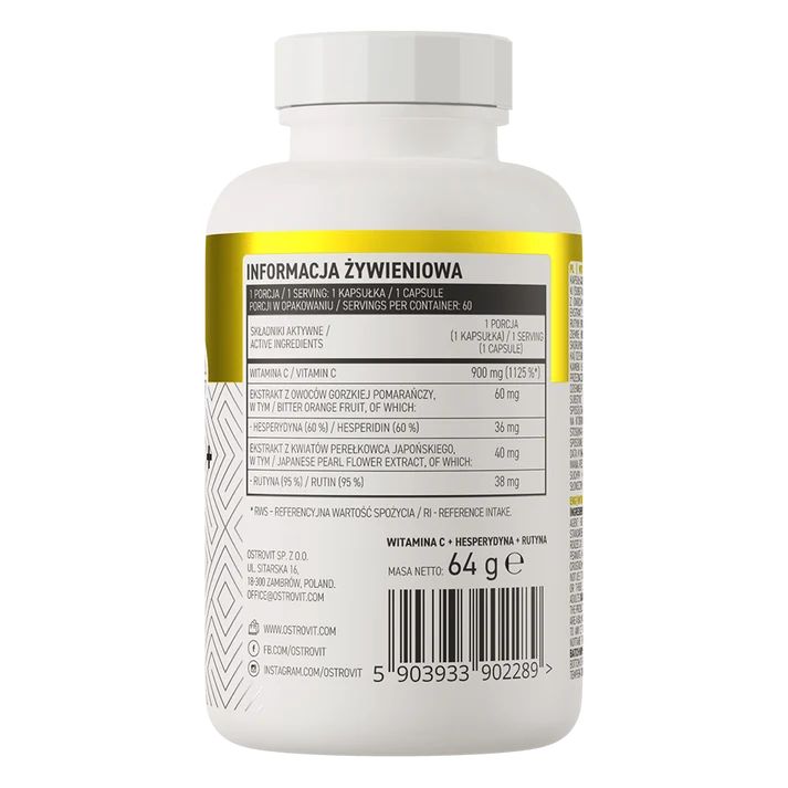 OstroVit Vitamin C + Hesperidin + Rutin 60 capsules