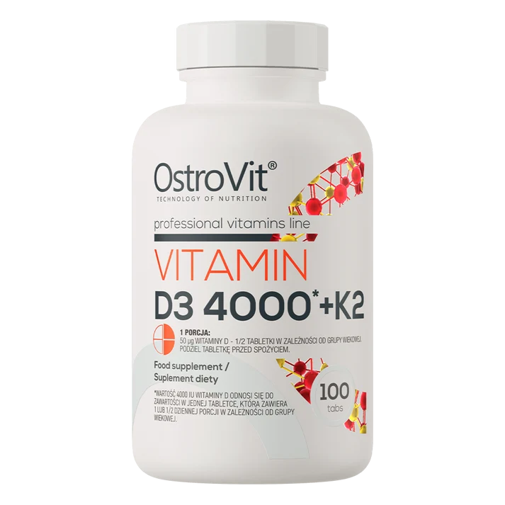 OstroVit Vitamin D3 4000 + K2 100 tablets