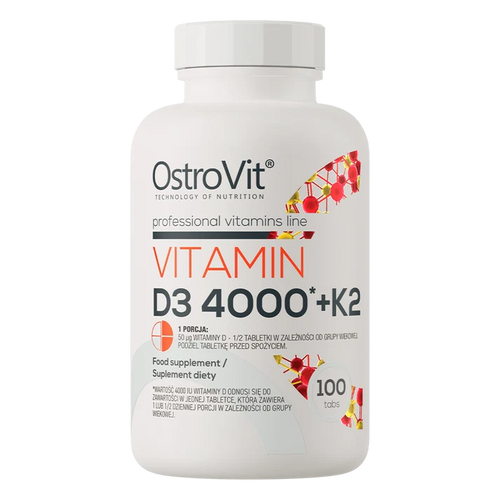 OstroVit Vitamin D3 4000 + K2 100 tablets