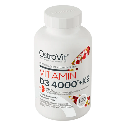 OstroVit Vitamin D3 4000 + K2 100 tablets