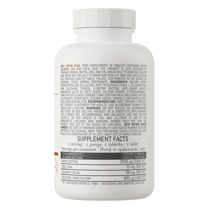 OstroVit Biotin Plus 100 tablets