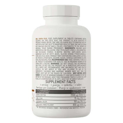OstroVit Biotin Plus 100 tablets
